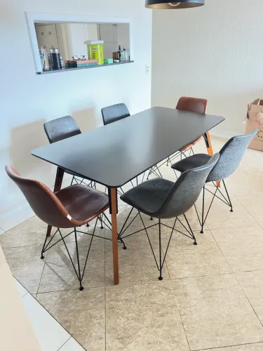 Conjunto mesa de jantar e cadeiras Tok&Stok