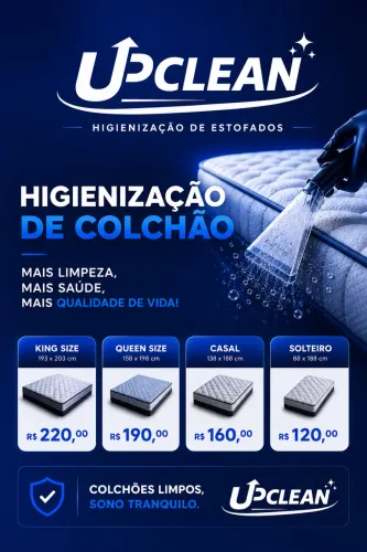 Higienização de estofados - Agende sua limpeza 