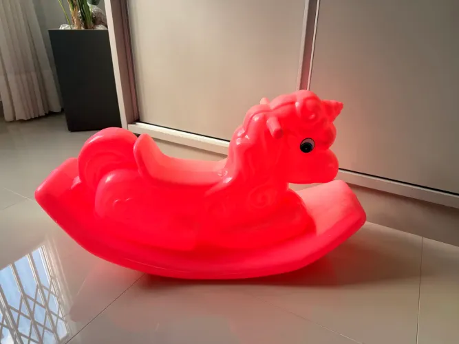 Balanço rosa unicórnio - cavalinho