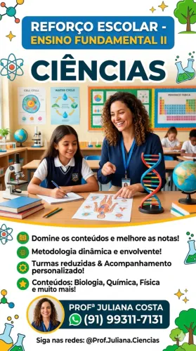 AULAS DE REFORÇO ESCOLAR