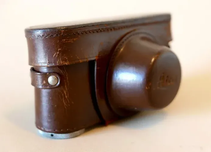 Leica Iic Iiic Iif Iiif Case De Couro / Estojo (Usado)