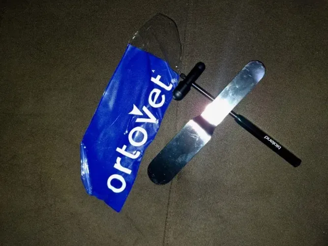 Martelo ortopédico de buck e plexímetro de percussão
