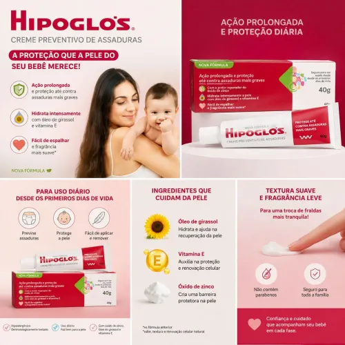 Pomada hipoglós 40gm contra assadura