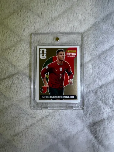 Figurinha legend Cristiano Ronaldo gold ouro