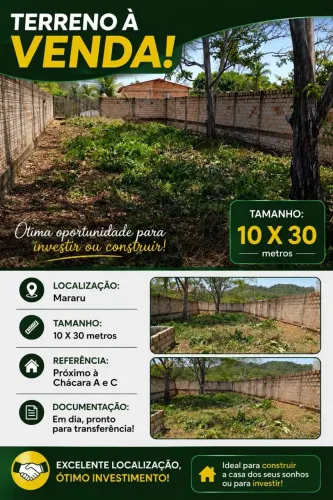 Vende-se terreno no Mararu