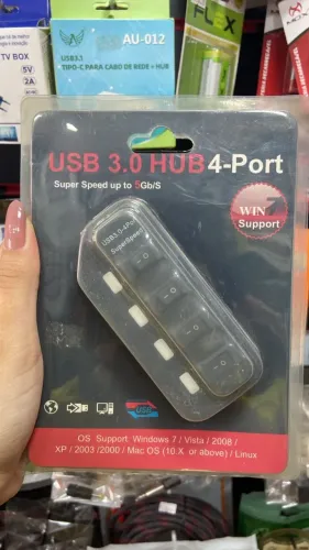 HUB USB 3.0 4 PORTAS