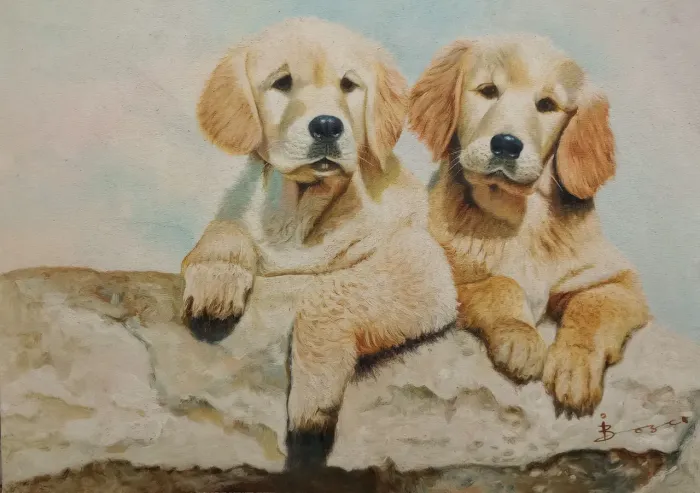 Pintura Óleo Sobre Tela 50x70cm. I. Bosco