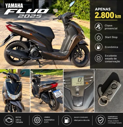 YAMAHA FLUO 2025 - MARROM