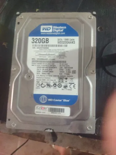 HD de western digital 320 GB bom funcionando perfeitamente 50 reais