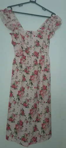 Vestido de grávida, florido