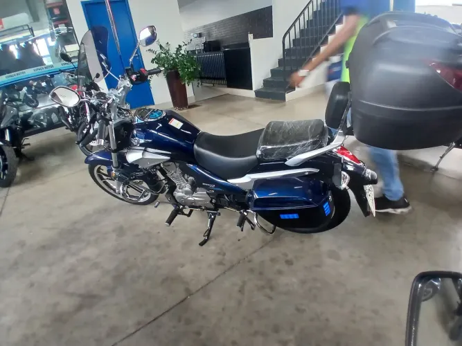 Master Ride Azul/25, vai de brinde farois milha/led, parabrisa, bagageiro faça proposta 