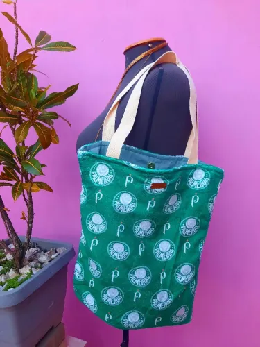 Bolsa Ecológica/ Ecobag Artesanal Média/ Palmeiras