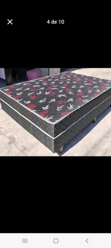 CAMA CASAL BOX CONJUGADA 20CM COM MOLAS ENSACADAS