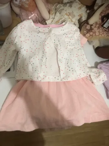 Conjunto Vestido Body + Casaquinho 12 meses
