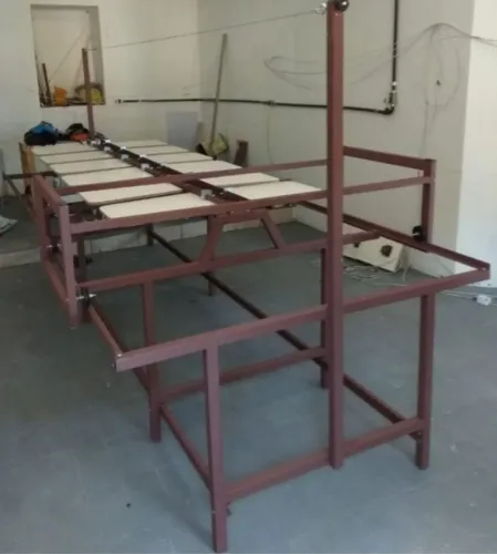 EQUIPAMENTO SERIGRAFIA MESA IMPRESSÃO DE CAMISETAS 12 BERÇOS C/ CARRINHO DE FLASH CURE 