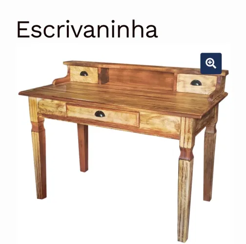 Escrivaninha rústica patinada Depósito Santa Fé