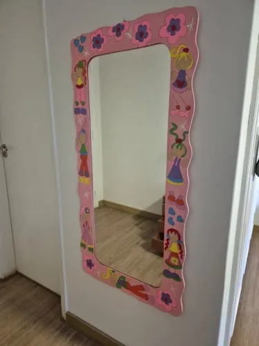 Espelho Infantil Rosa