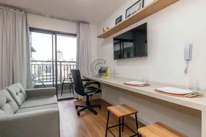Apartamento Studio para locação na República 1 quarto, sem vaga
