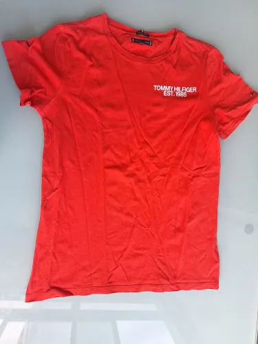 Camisa Tommy Hilfiger M vermelha