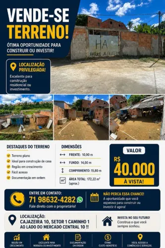Terreno com 2 quarto Cajazeiras 10