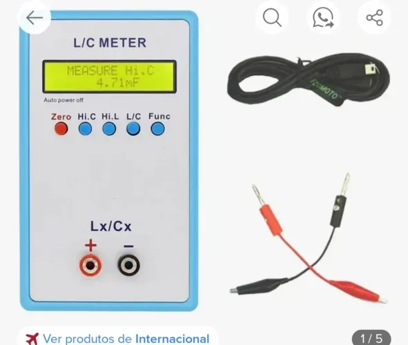 Indutimetro e capacimetro L/C meter