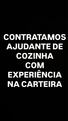 AJUDANTE DE COZINHA