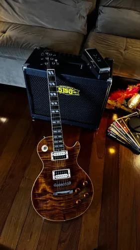 Les Paul Zaganin Custom Shop (ébano, madrepérola)
