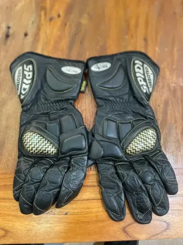 Luva Spidi Carbon Tech Couro - Preta Tam : Gg