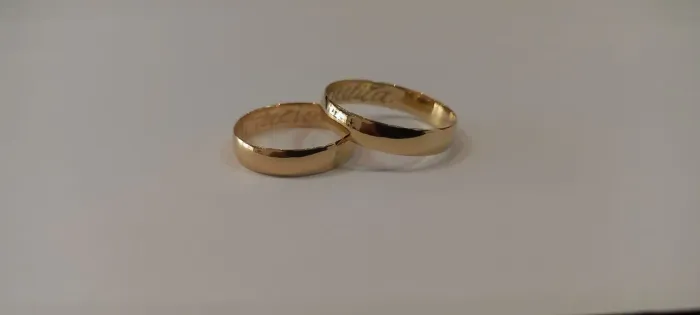 Aliança em ouro 10k 3mm 