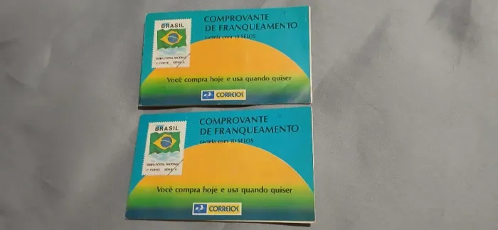 Cartelas Antigas Correios Comprovante Franqueamento Série A