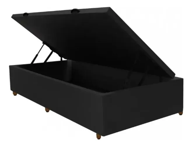 Cama baú Orthocrin solteiro sem colchão