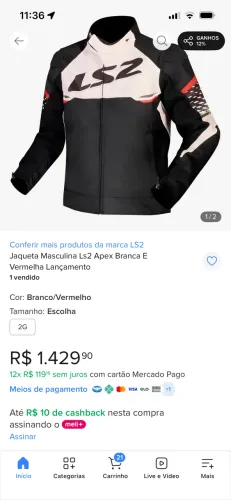Jaqueta ls2 apex