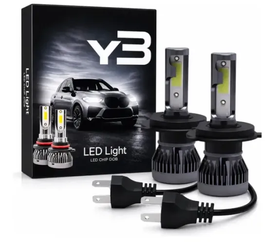 Par Lâmpada Led Y3 Mini 22000 Lumens 6500k Nano Led H4