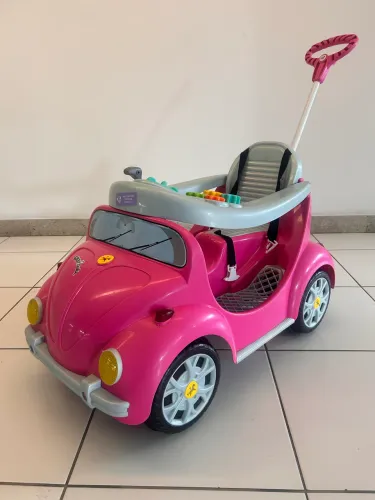 Fusca Rosa - Carrinho Infantil