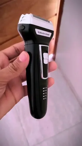 Aparador de Barba e Pelos Barbeador 3 em 1 Recarregável Bivolt (KM6558)