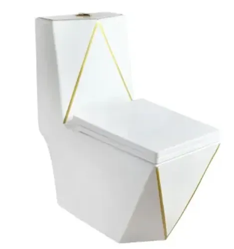 Vaso sanitário monobloco diamante dourado