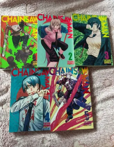 Mangás chainsaw man vol. 1 ao 5