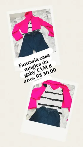 Fantasia linda da Casa Magica da Gabi - 8 anos, usado uma vez, R$ 30,00