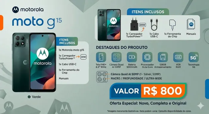 Celular Motorola g15 256gb
