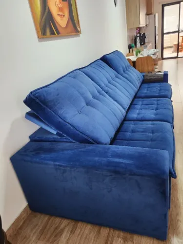 Sofá retrátil, reclinável, 3 metros.