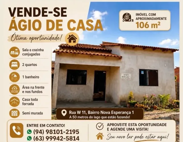 Venda de casa - Canaã dos Carajás