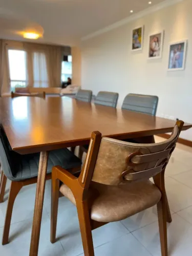 Conjunto Mesa de Jantar Alto Padrão Saccaro
