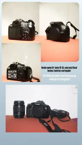 Camera canon t6 v/t em iphone