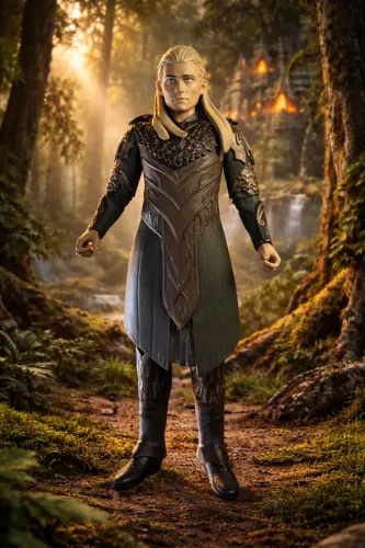 Boneco Legolas The Bridge Direct - O Hobbit: A Desolação de Smaug - Loose - Sem Acessórios