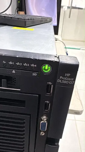 Servidor HP proliant Dl580, 64gb placa de rede 10gb 4 processador decacore