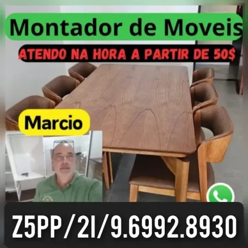 Montador de móveis a partir de 50 reais