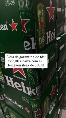 Heineken Sleek 350ml 12 Unidades