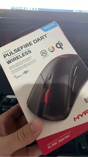 Mouse Hyperx Pulsefire Dart 16000 Dpi Rgb Sem Fio Gamer Preto
