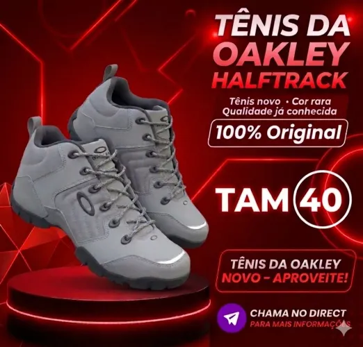 Tênis Oakley halftrack cinza 