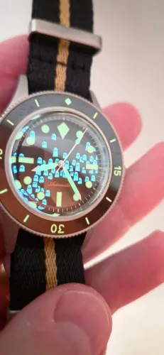 Relógio automático Tandorio miyota 8215 fifthy phantoms, novo, tipo blancpain